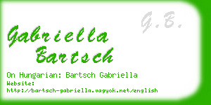 gabriella bartsch business card